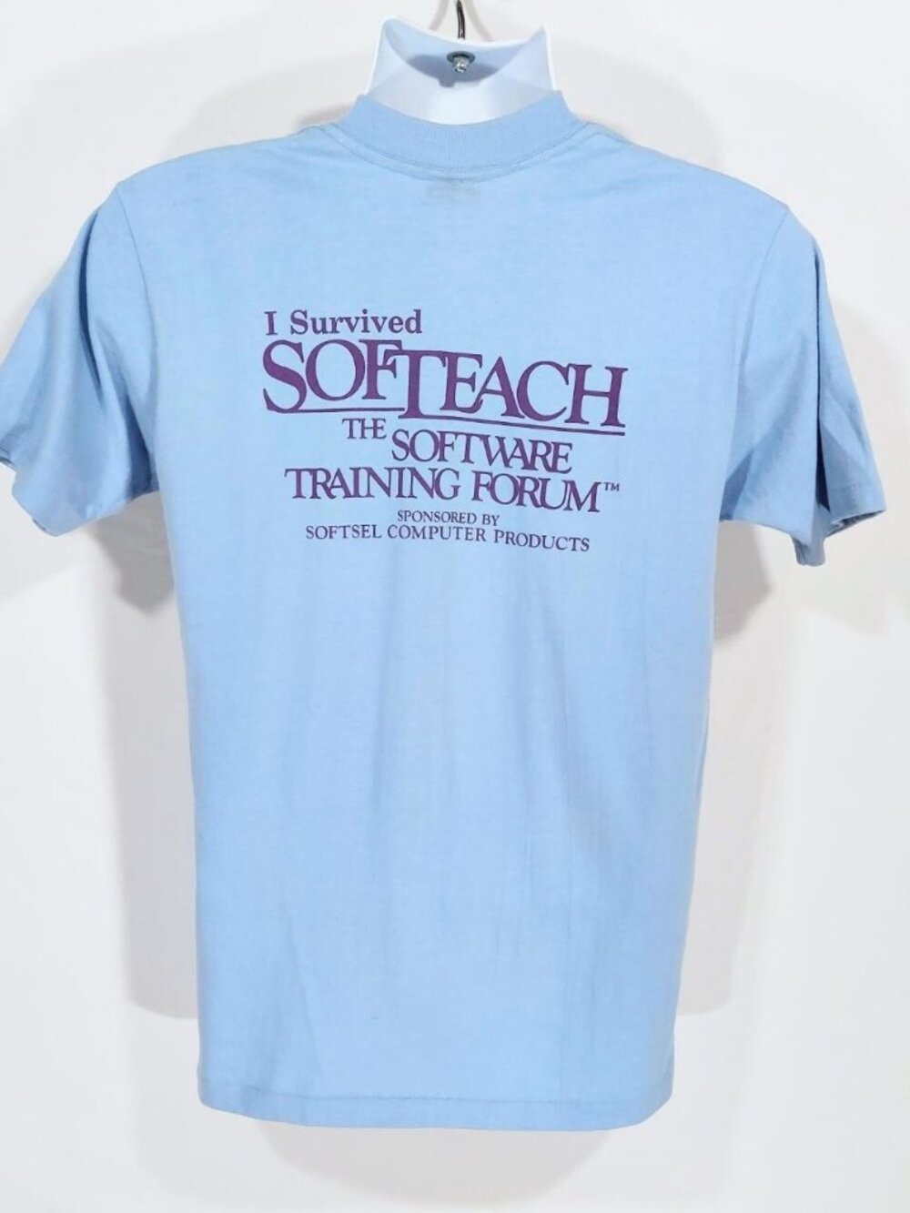 Vintage 80s Kraft Precision Joysticks Softsel Computers Employee Tech Tee. Sz M.
